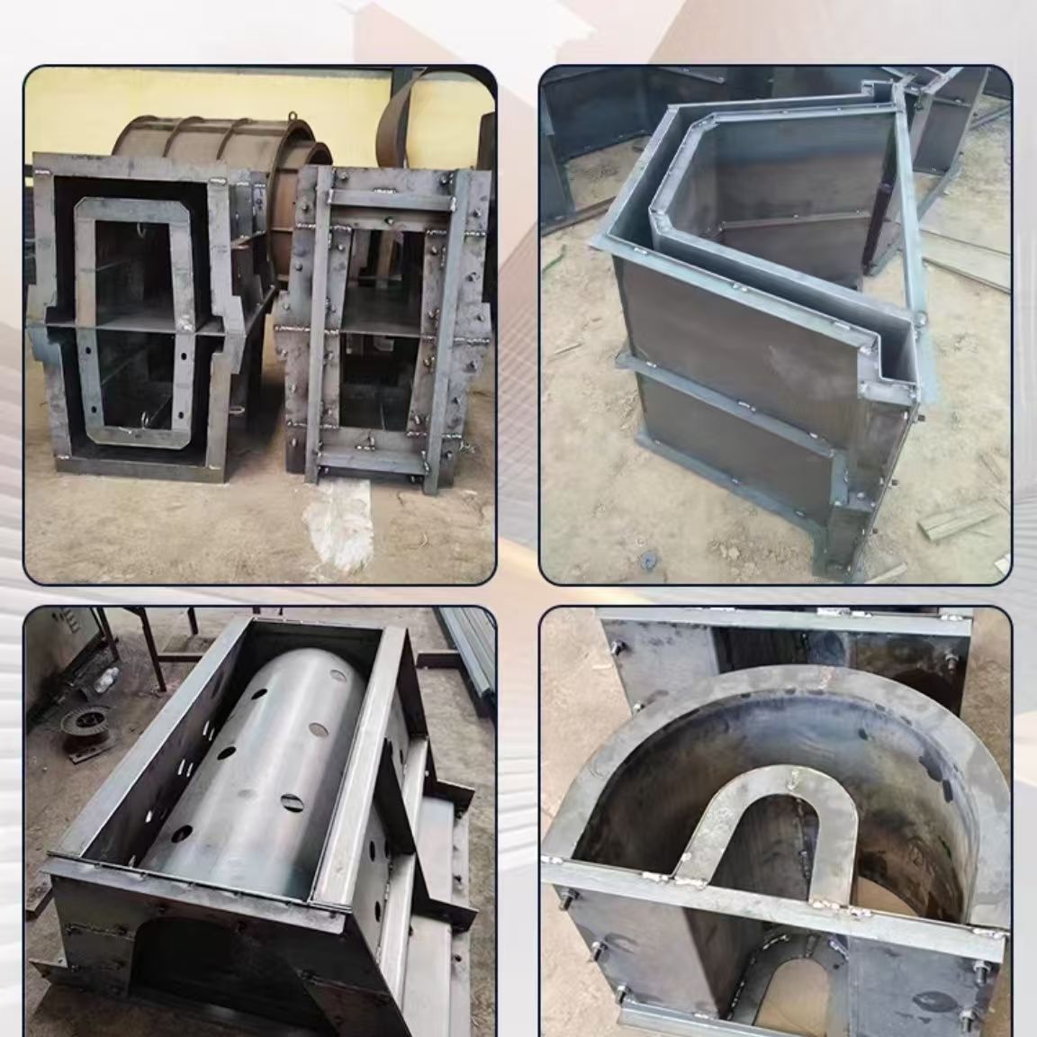 流水槽钢模具 矩形槽钢模具